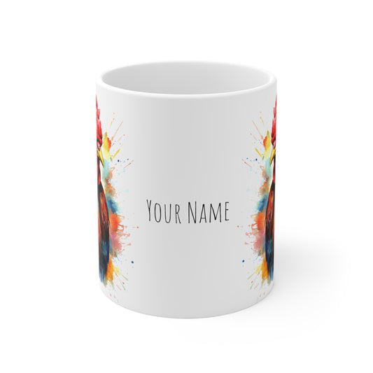 The Cock, Personalize It! Your Name Your Font, Ceramic Mug (Small)