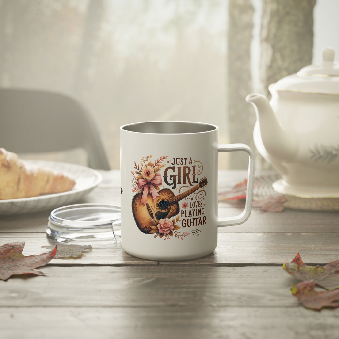 Just A Girl Who Loves Playing Guitar · Personalize It! With Your Name | Insulated Coffee Mug