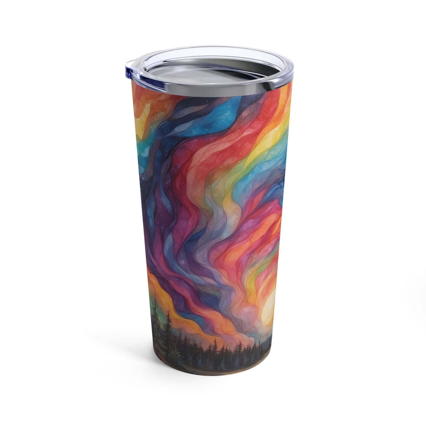 Prismatic Northern Lights Sunset: Personalize It! Your Name and Font | Tumbler 🇺🇸🇨🇦