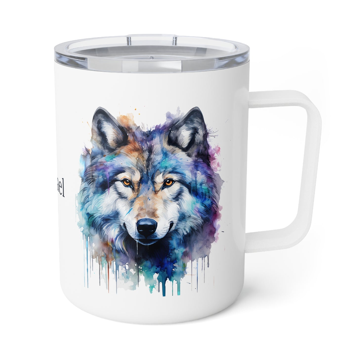 Wolf · Personalize it! Your Name and Font | Insulated Coffee Mug