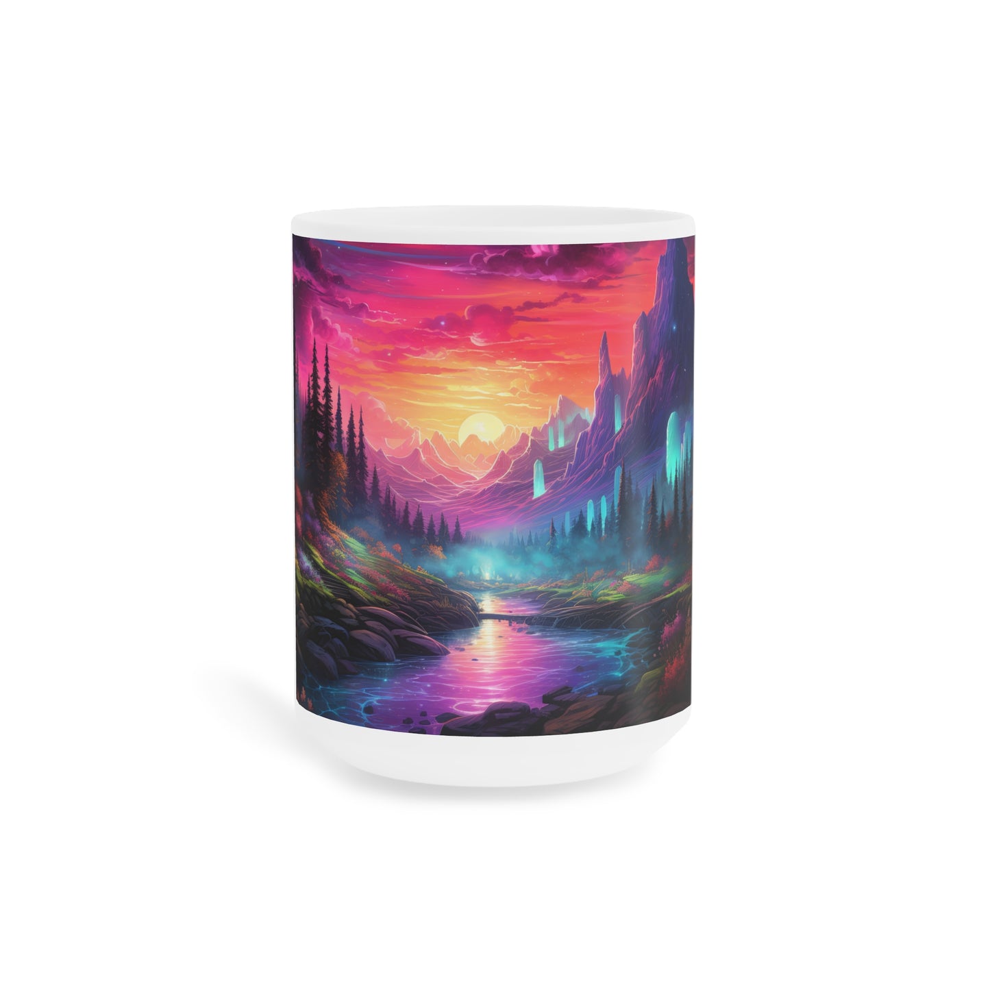 Ethereal Twilight Valley: Personalize It! Your Name, Your Font | Ceramic Mug (Small/Medium/Large)