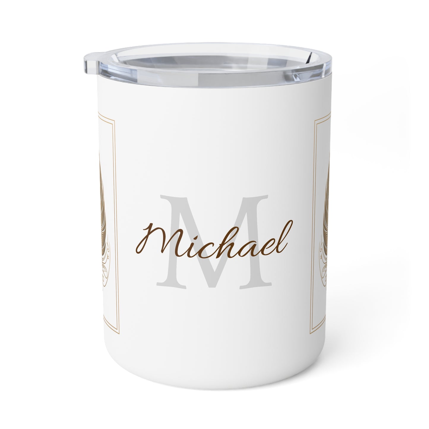 Golden Feather: Personalize It! Your Name | Insulated Coffee Mug