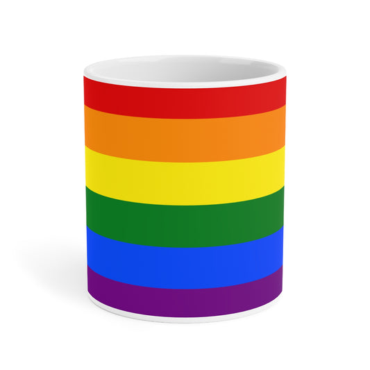 Rainbow Flag Colors | Ceramic Mug (Small/Large).