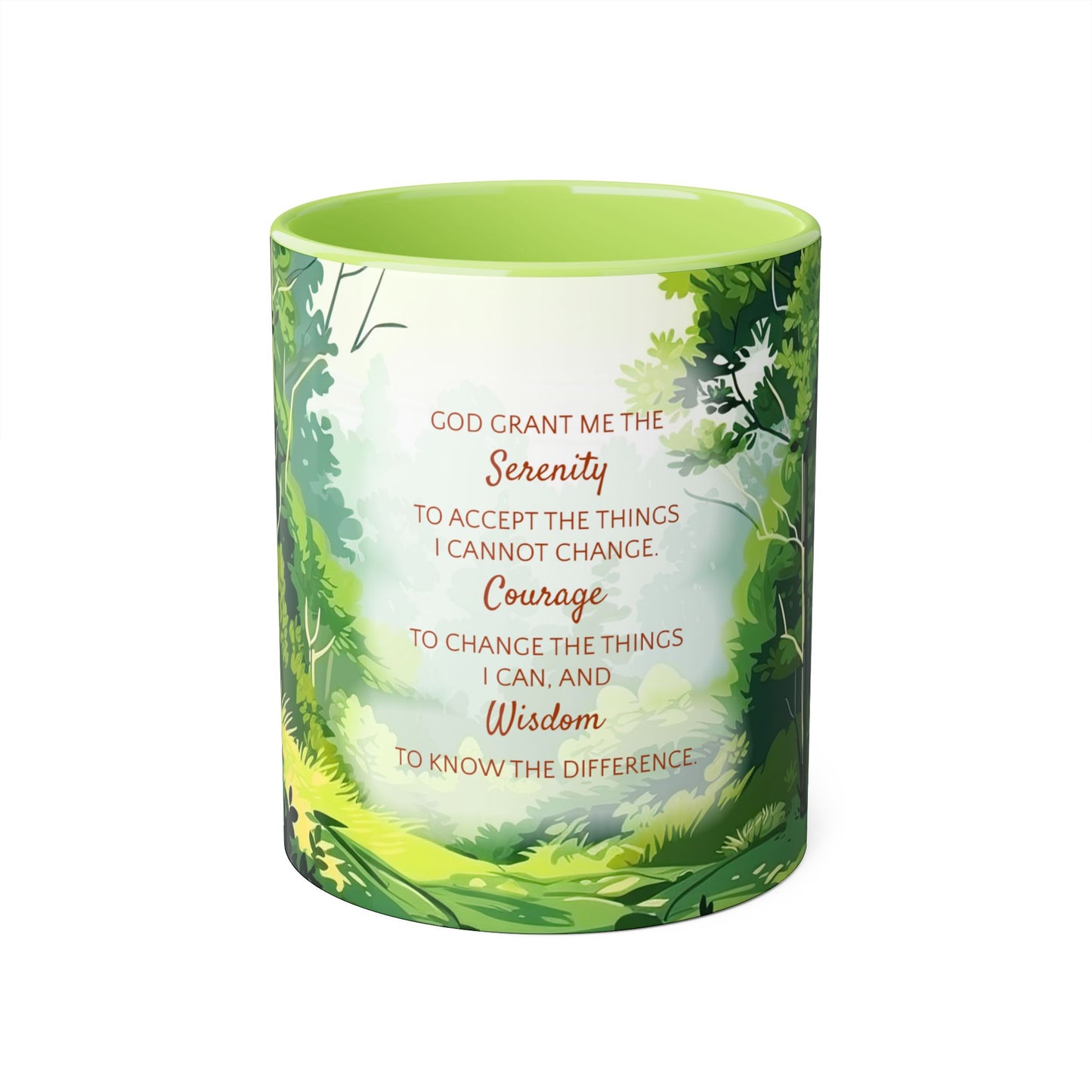 Serenity Forest Wisdom | Accent Mug (Small) (Light Green)