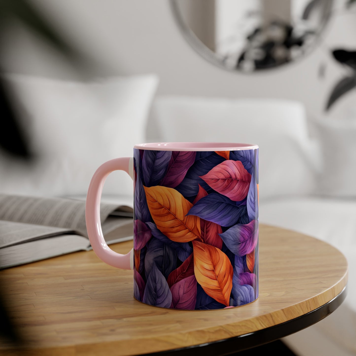 Folia Purpura, Accent Mug (Small) (Black/Blue/Pink/Red)