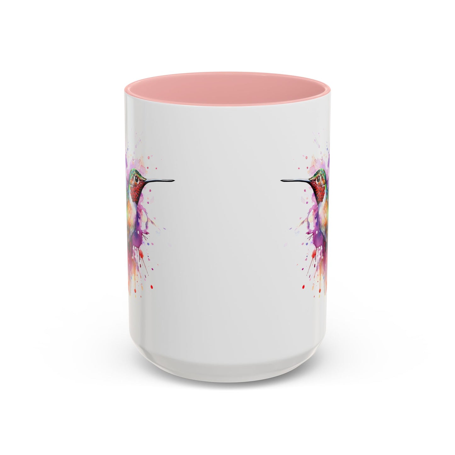 Hummingbird · Personalize It! With Your Name | Accent Mug (Small/Medium) (Black, Light Blue, Navy, Orange, Pink, Purple, Red, Yellow)