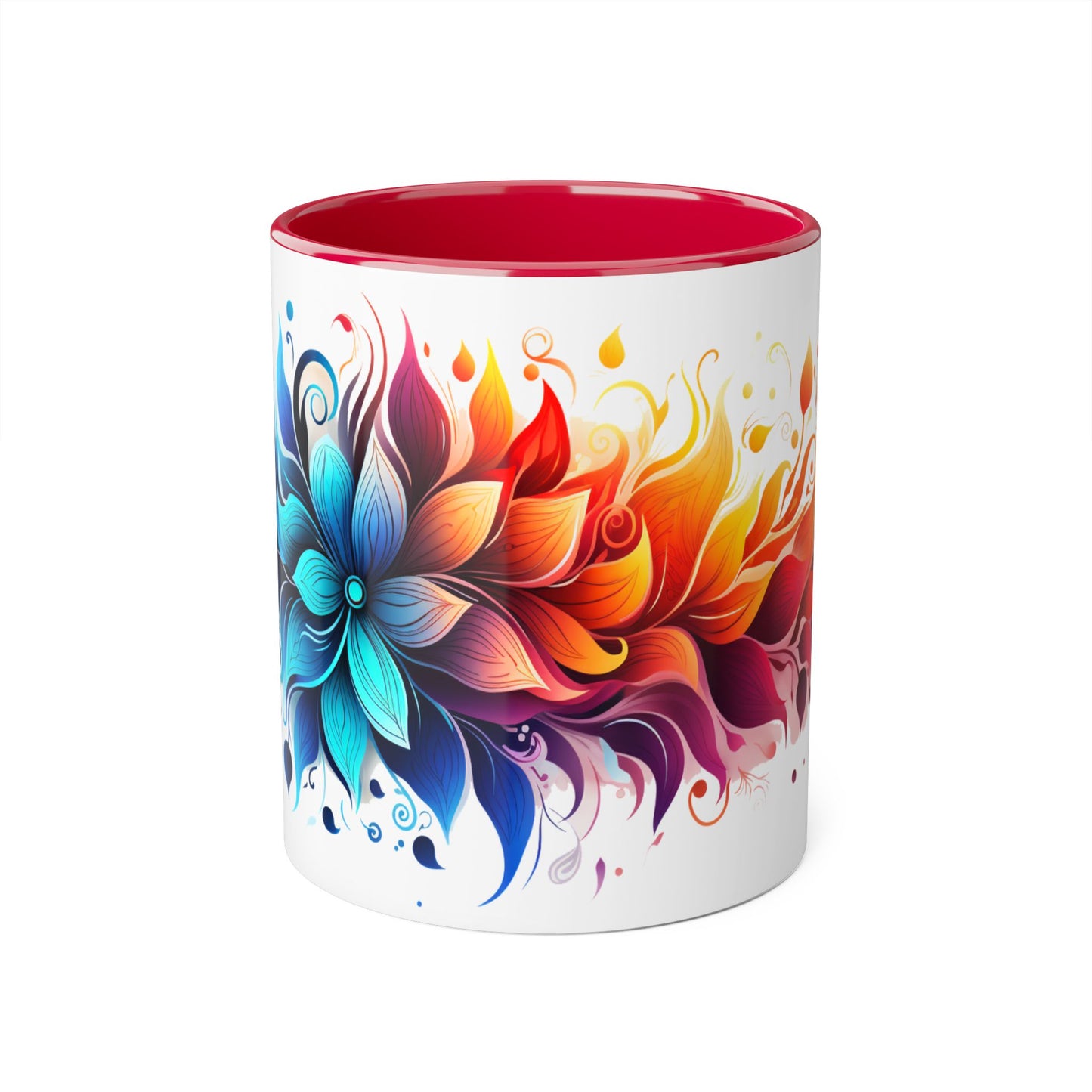 Vibrant Bloom Spectrum | Accent Mug (Small) (Black/Blue/Light Green/Pink/Red/Yellow)