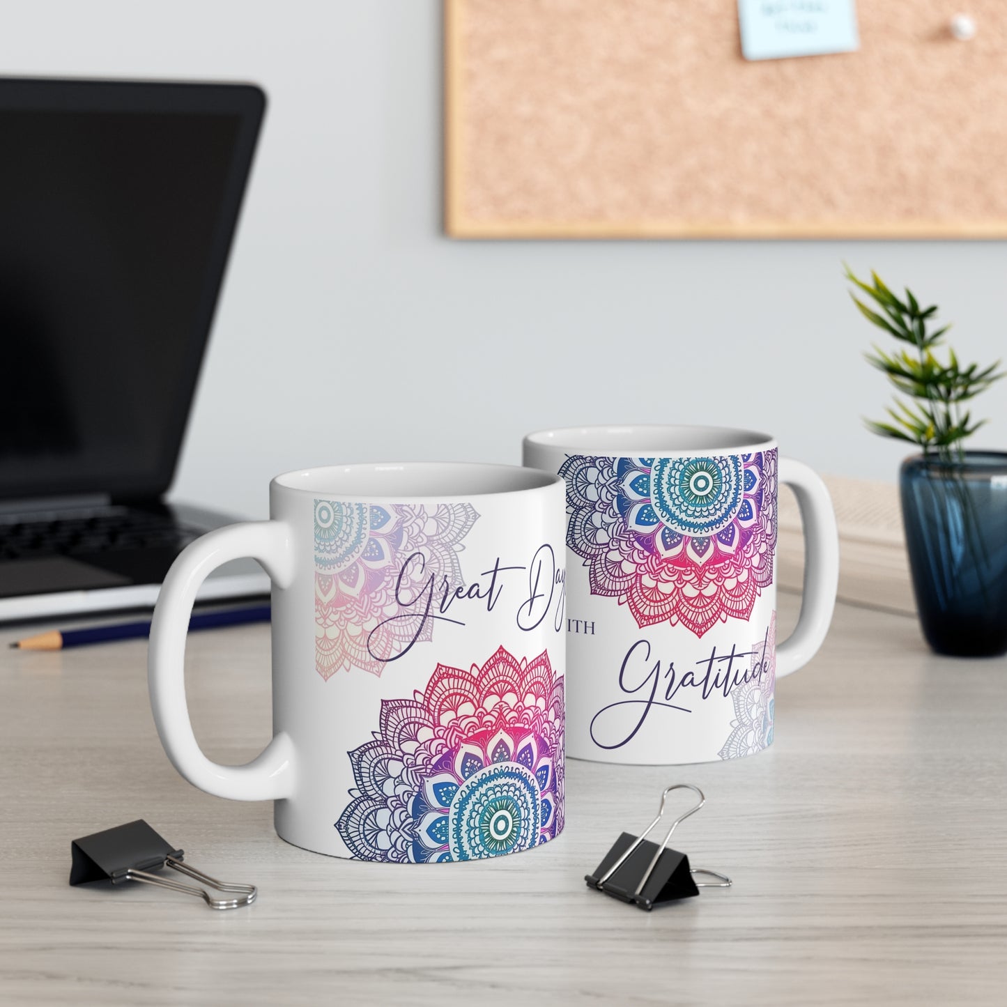 Gratitude Mandala | Ceramic Mug (Small)