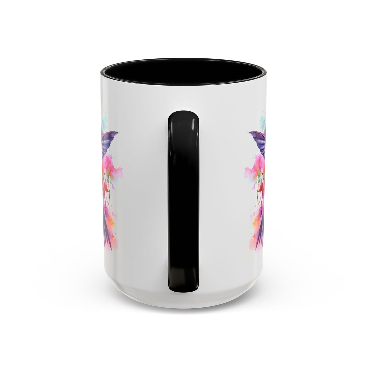 Hummingbird · Personalize It! With Your Name | Accent Mug (Small/Medium) (Black, Light Blue, Navy, Orange, Pink, Purple, Red, Yellow)