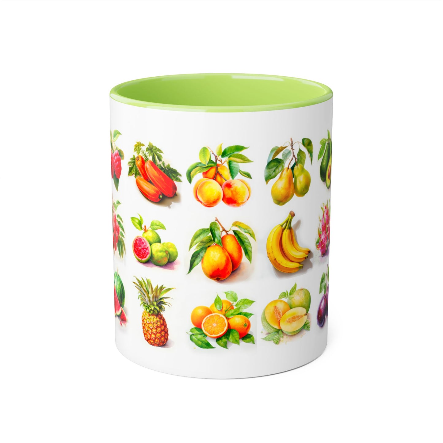 Fruits of the Earth | Accent Mug (Small) (Light Green/Red/Yellow)