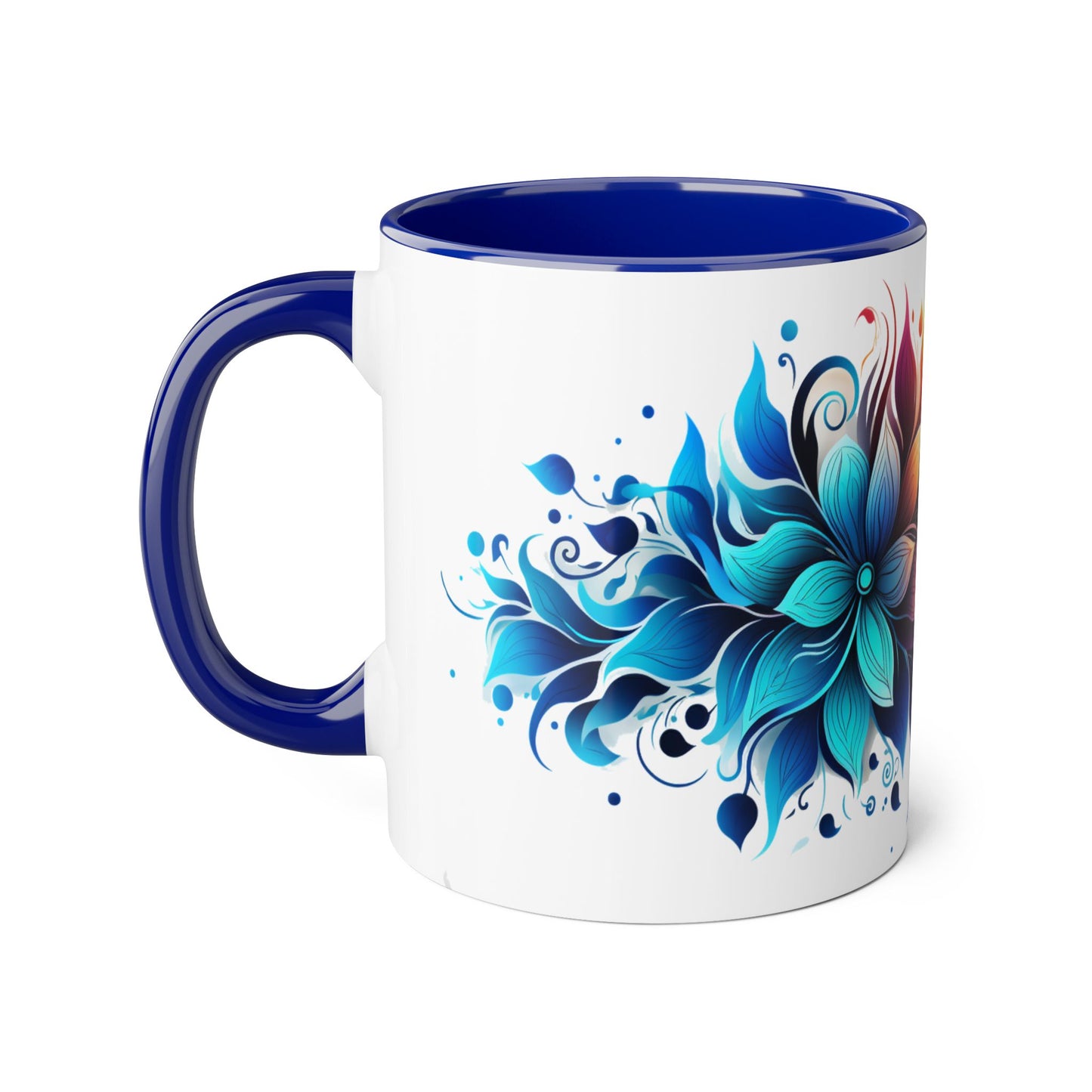 Vibrant Bloom Spectrum | Accent Mug (Small) (Black/Blue/Light Green/Pink/Red/Yellow)