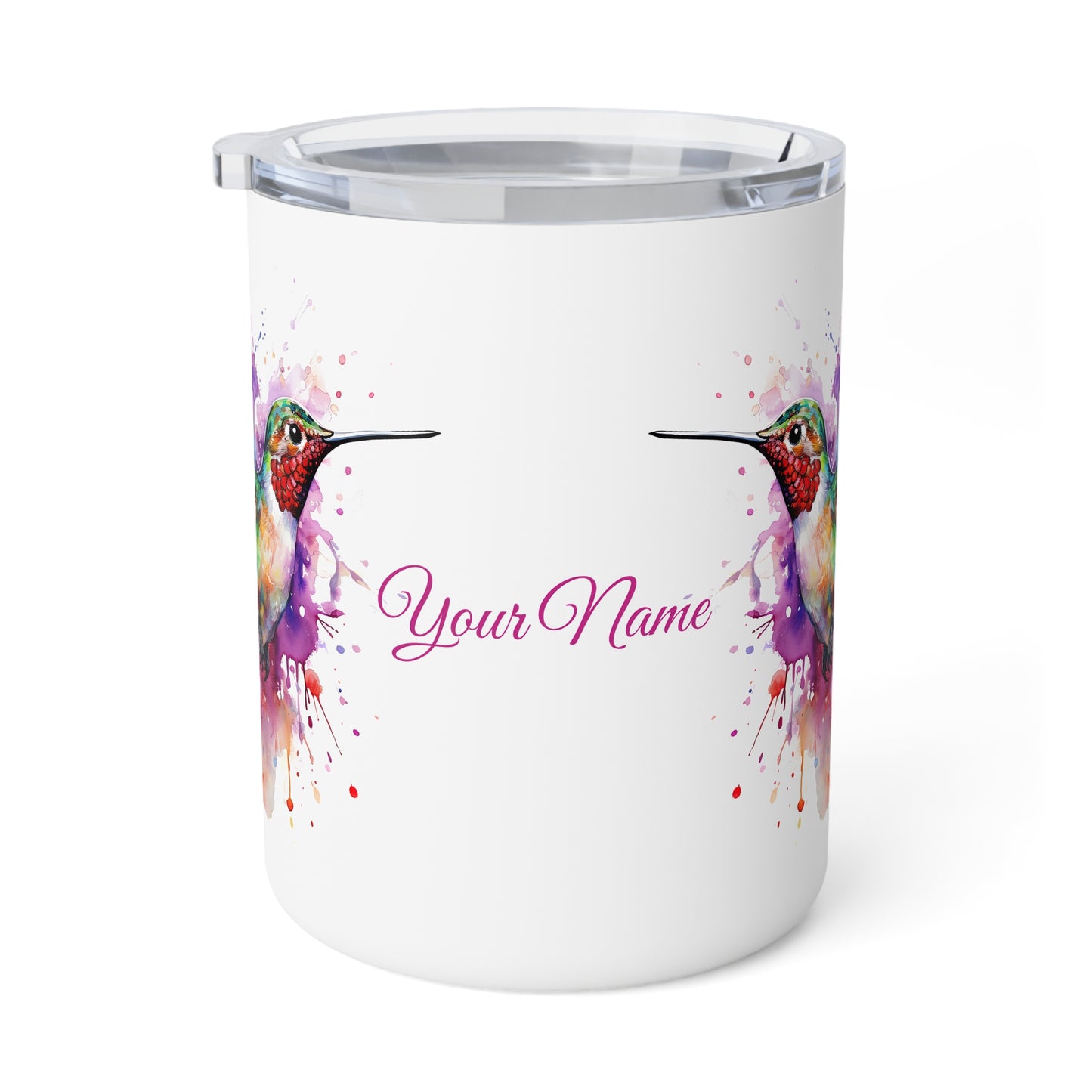 Hummingbird · Personalize It! With Your Name | Insulated Coffee Mug