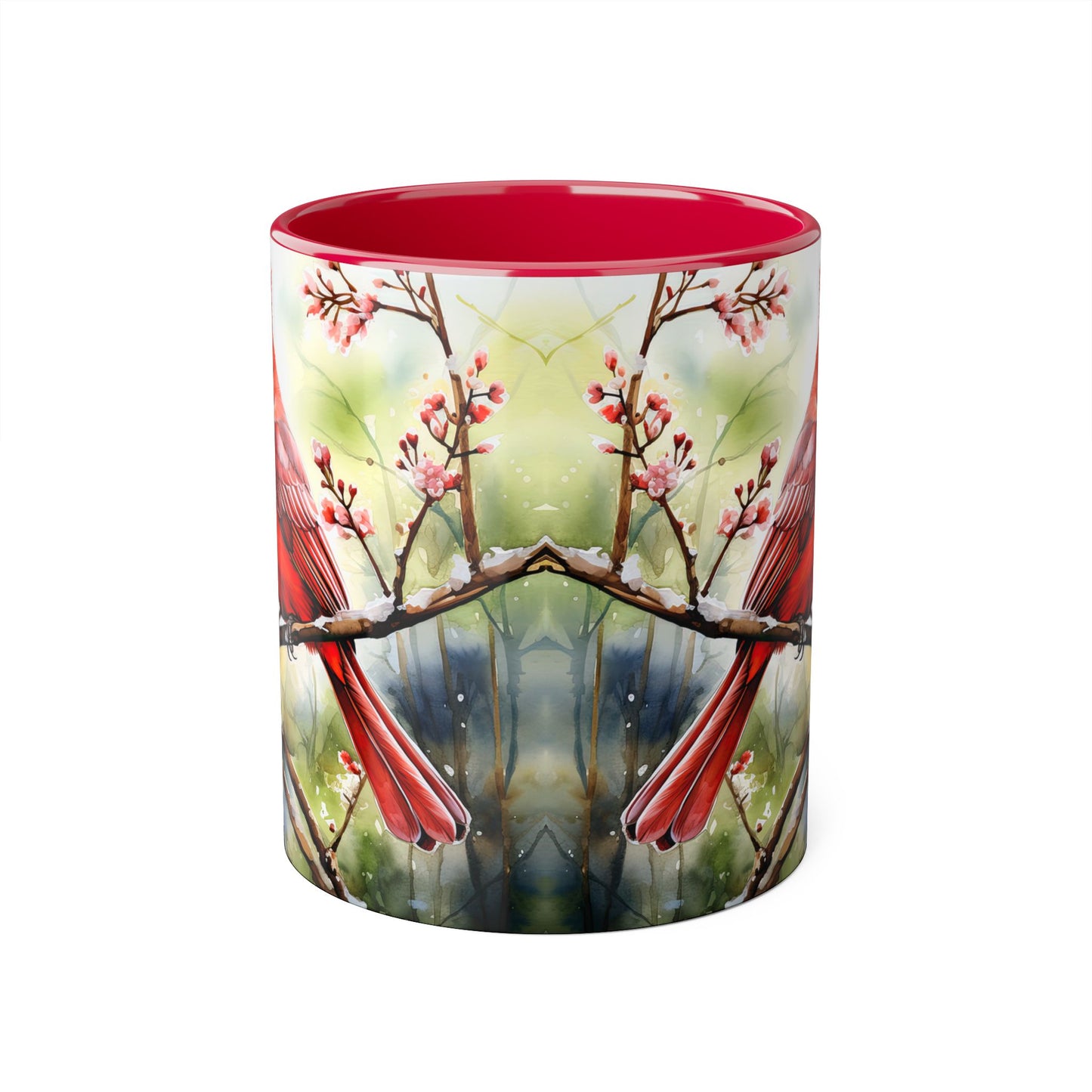 The Cardinal Bird, Accent Mug (Small) (Red)