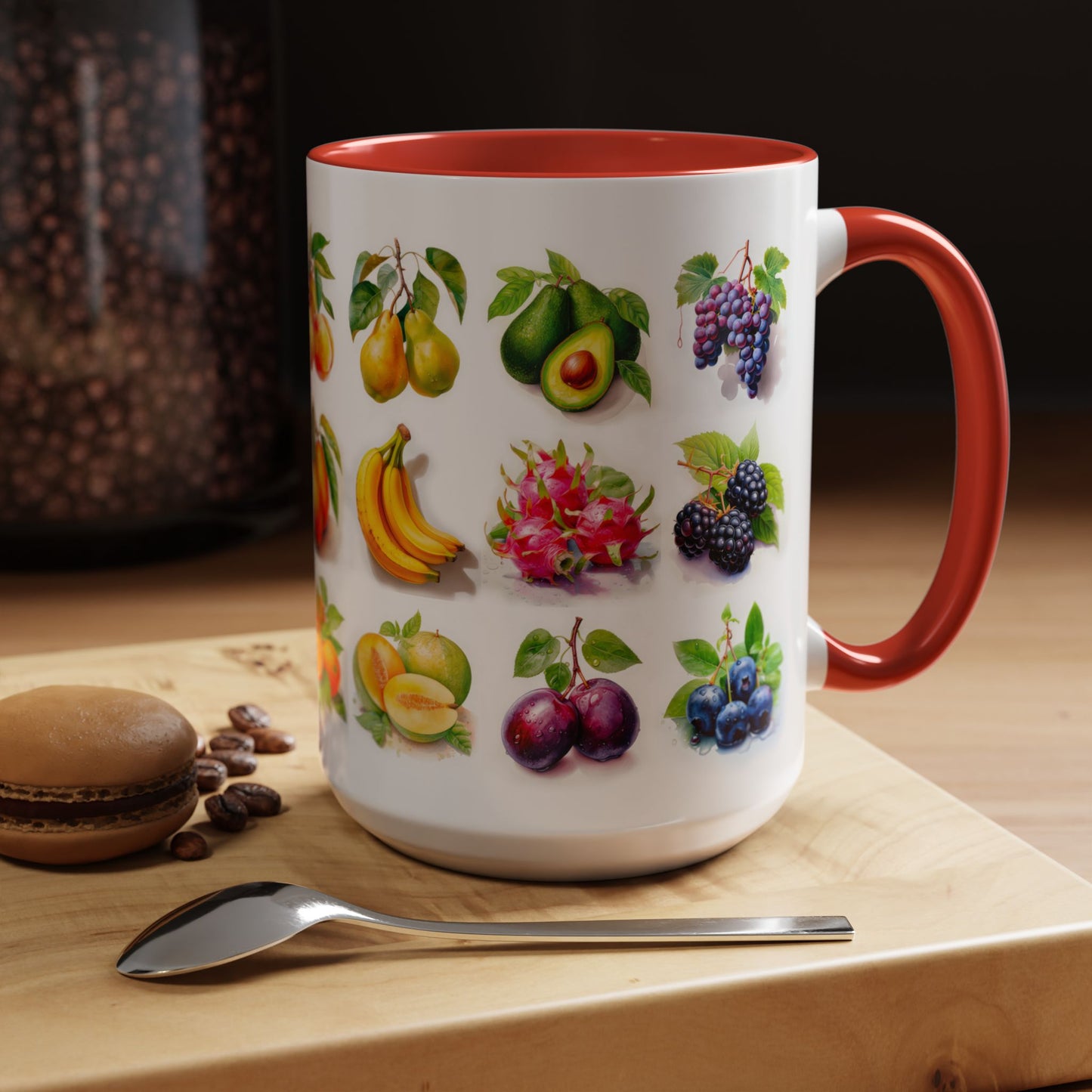 Fruits of the Earth | Accent Mug (Medium) (Red/Yellow)