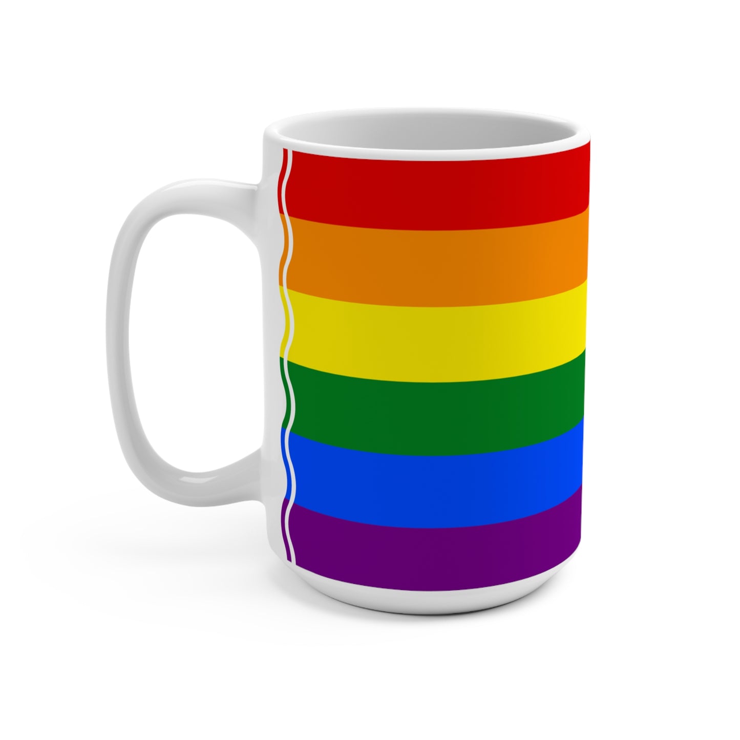 Rainbow Flag Colors | Ceramic Mug (Medium)