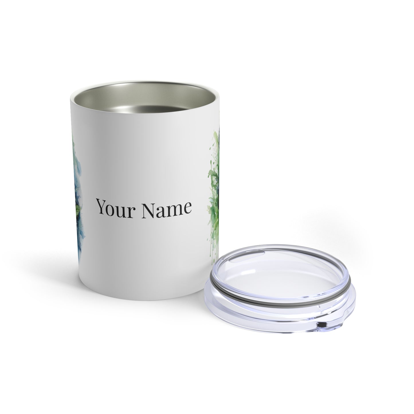 Watercolor Panda Spirit: Personalize It! Your Name and Font | Small Tumbler 🇺🇸🇨🇦