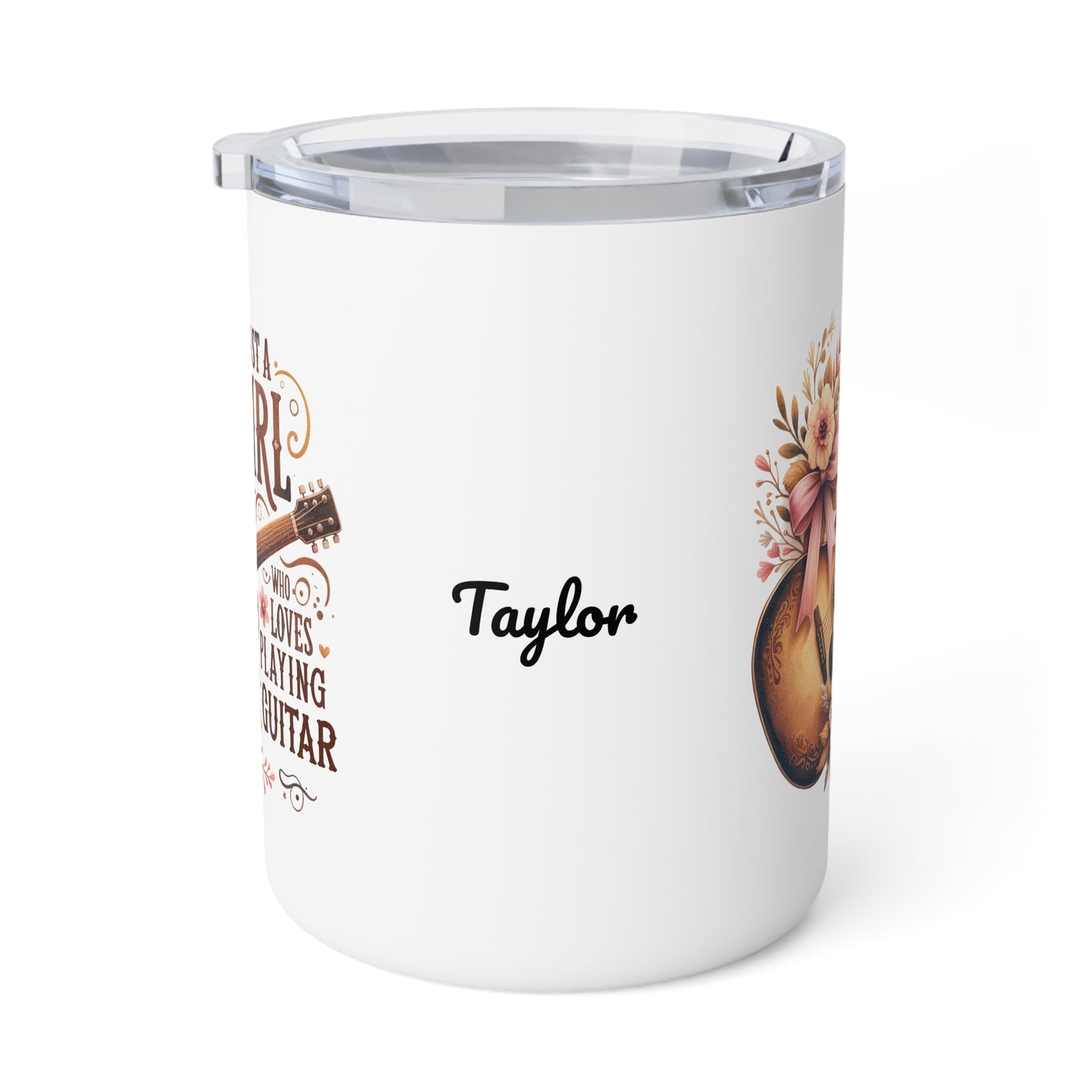 Just A Girl Who Loves Playing Guitar: Personalize It! Your Name | Insulated Coffee Mug