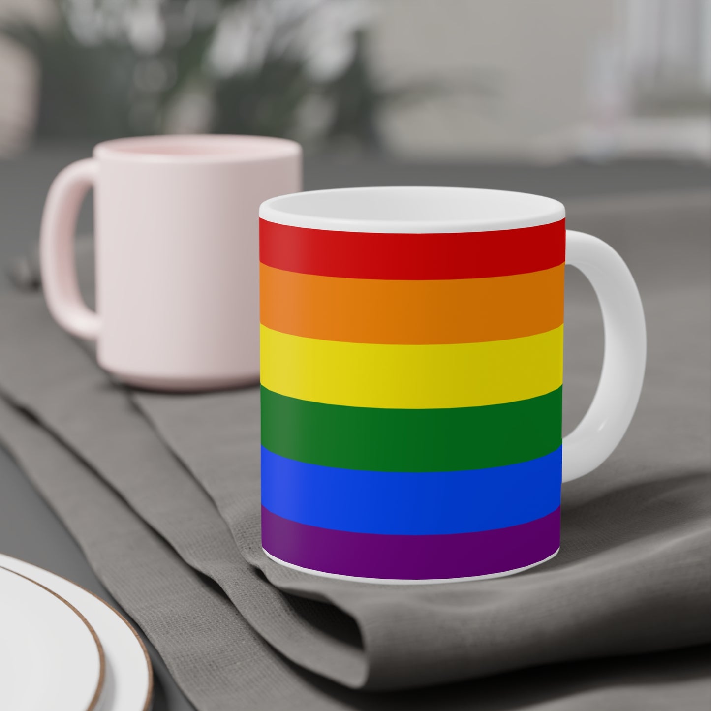 Rainbow Flag Colors | Ceramic Mug (Small/Large)