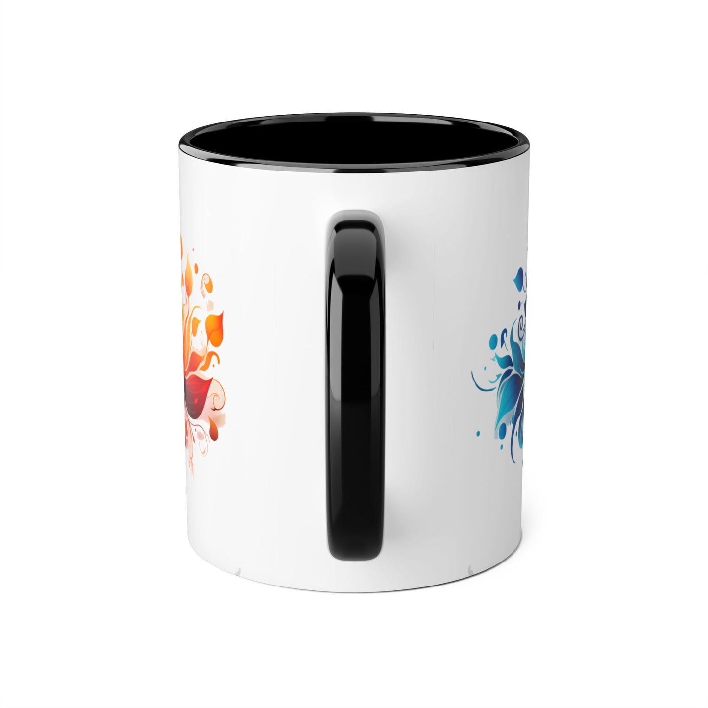 Vibrant Bloom Spectrum | Accent Mug (Small) (Black/Blue/Light Green/Pink/Red/Yellow).