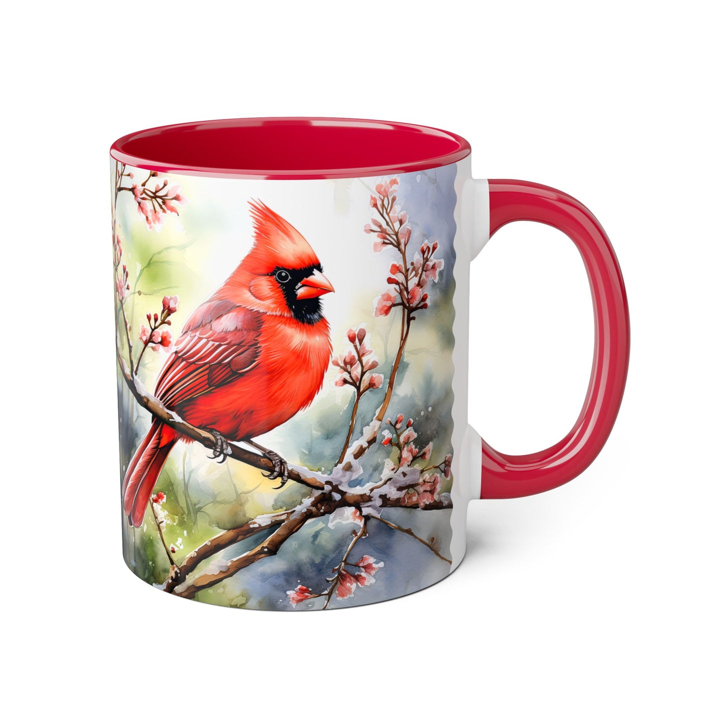 The Cardinal Bird, Accent Mug (Small) (Red)