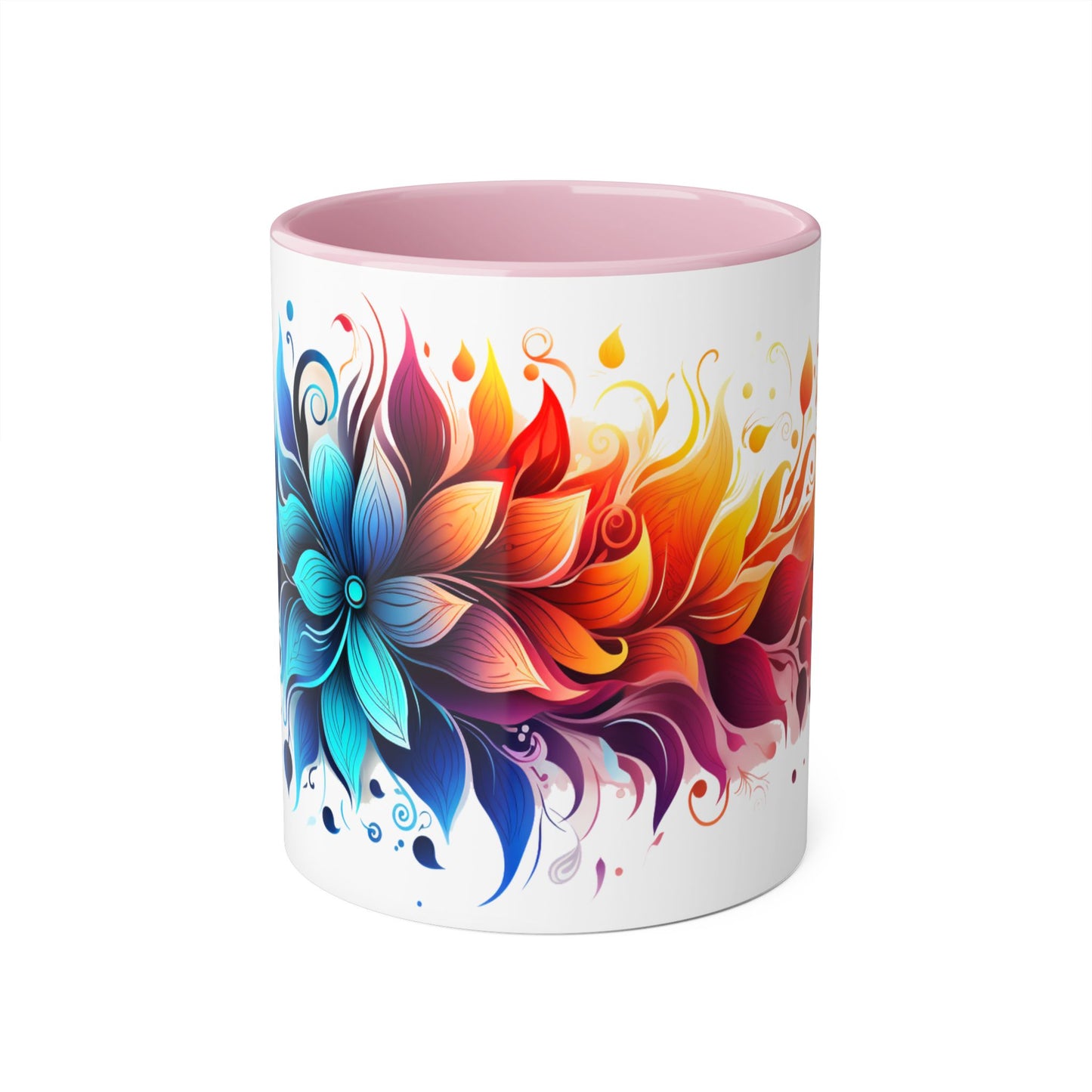 Vibrant Bloom Spectrum | Accent Mug (Small) (Black/Blue/Light Green/Pink/Red/Yellow)