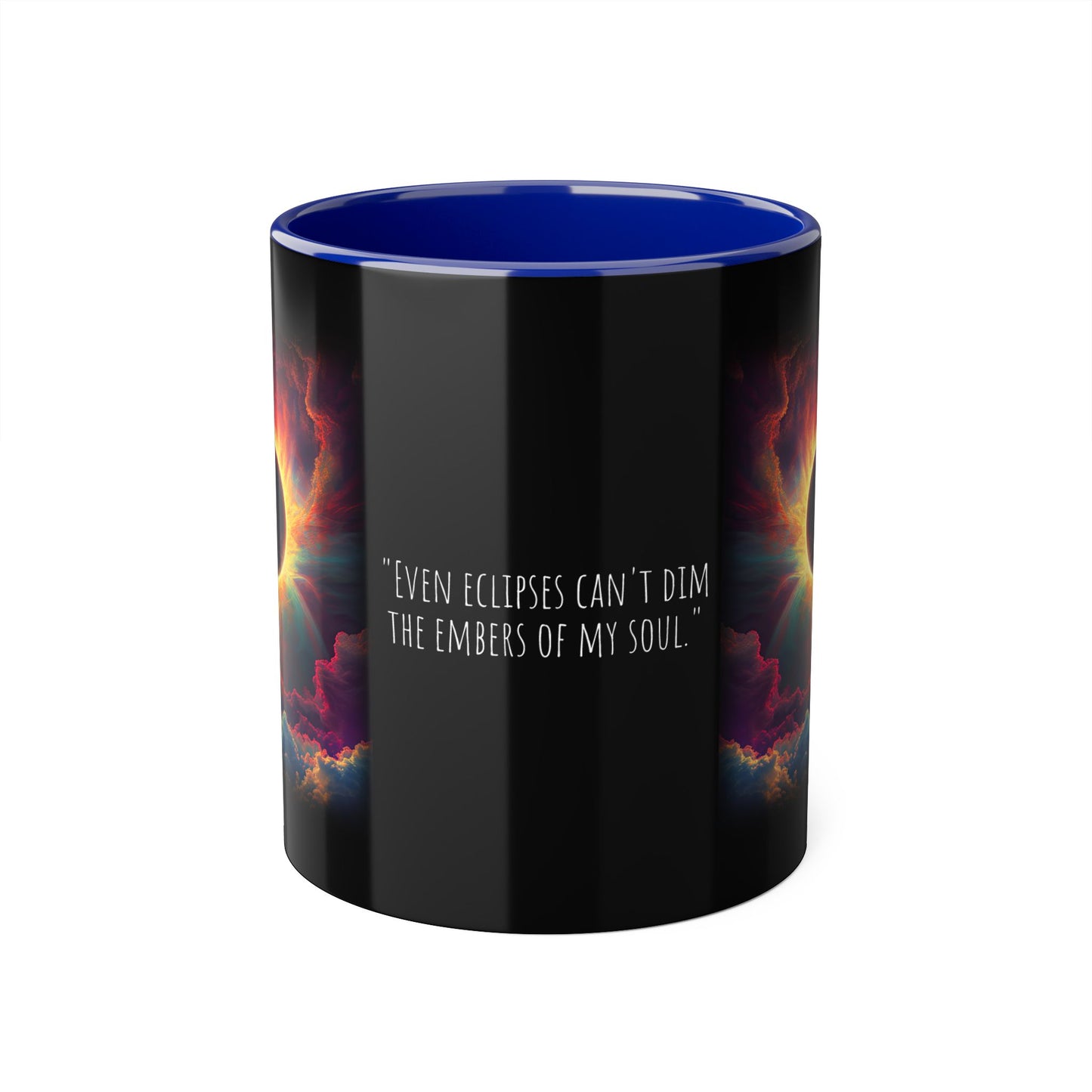 In Tenebris Solis, Accent Mug (Small) (Black/Navy Blue/Red)