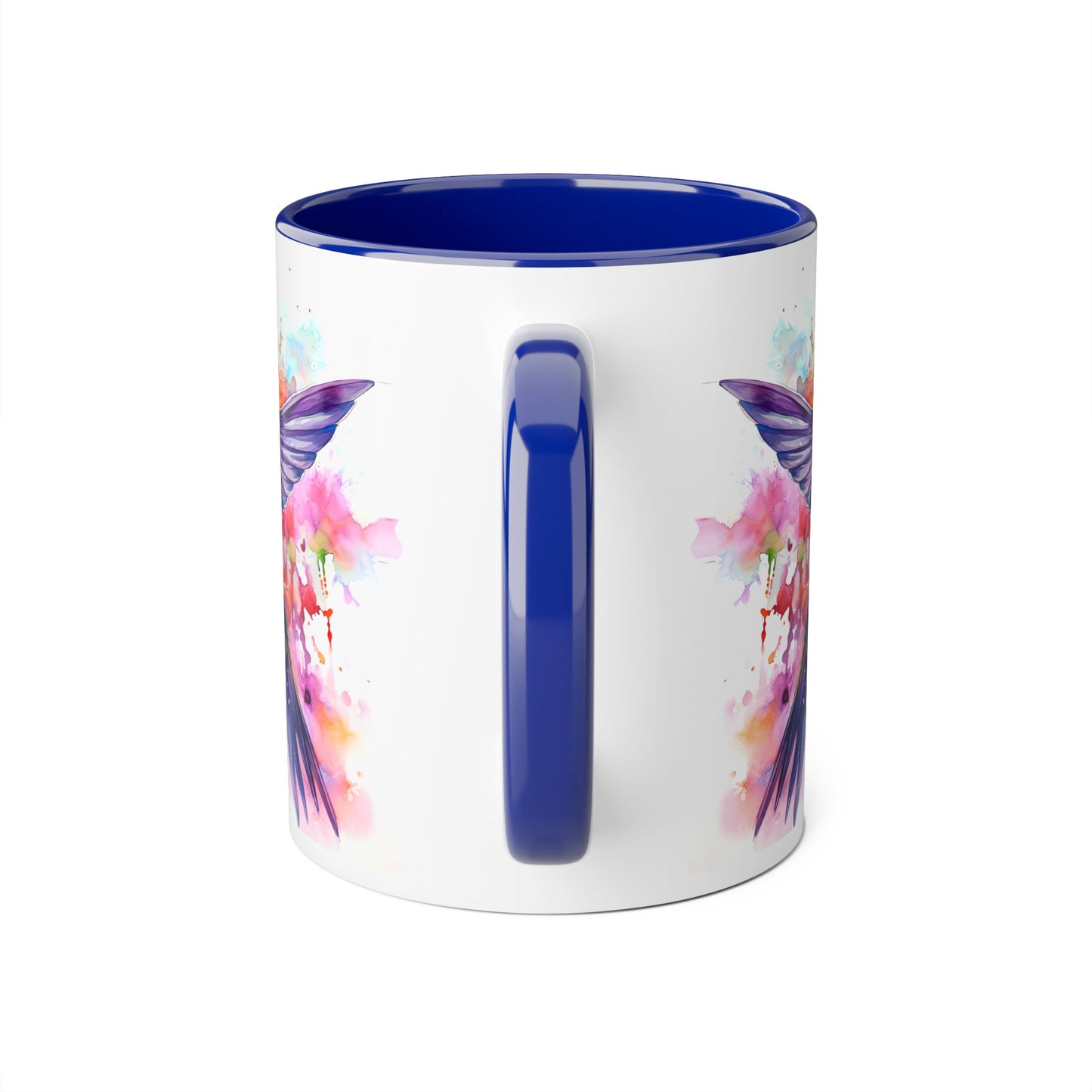 Hummingbird, Personalize It! Your Name Your Font, Accent Mug (Small) (Black/Blue/Light Green/Pink/Red/Yellow)