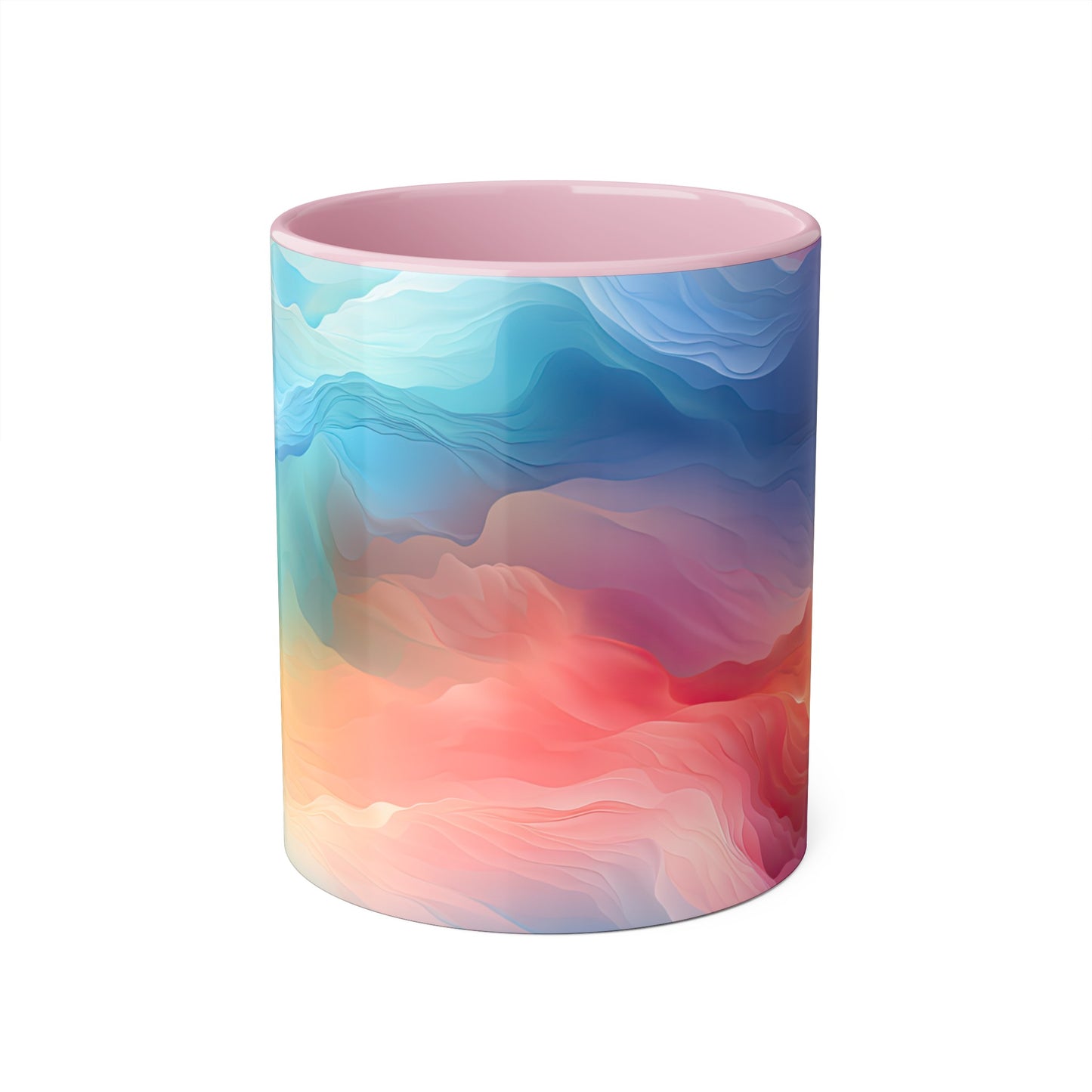 Crystal Clouds, Personalize It! Your Name, Accent Mug (Small) (Pink/Red)