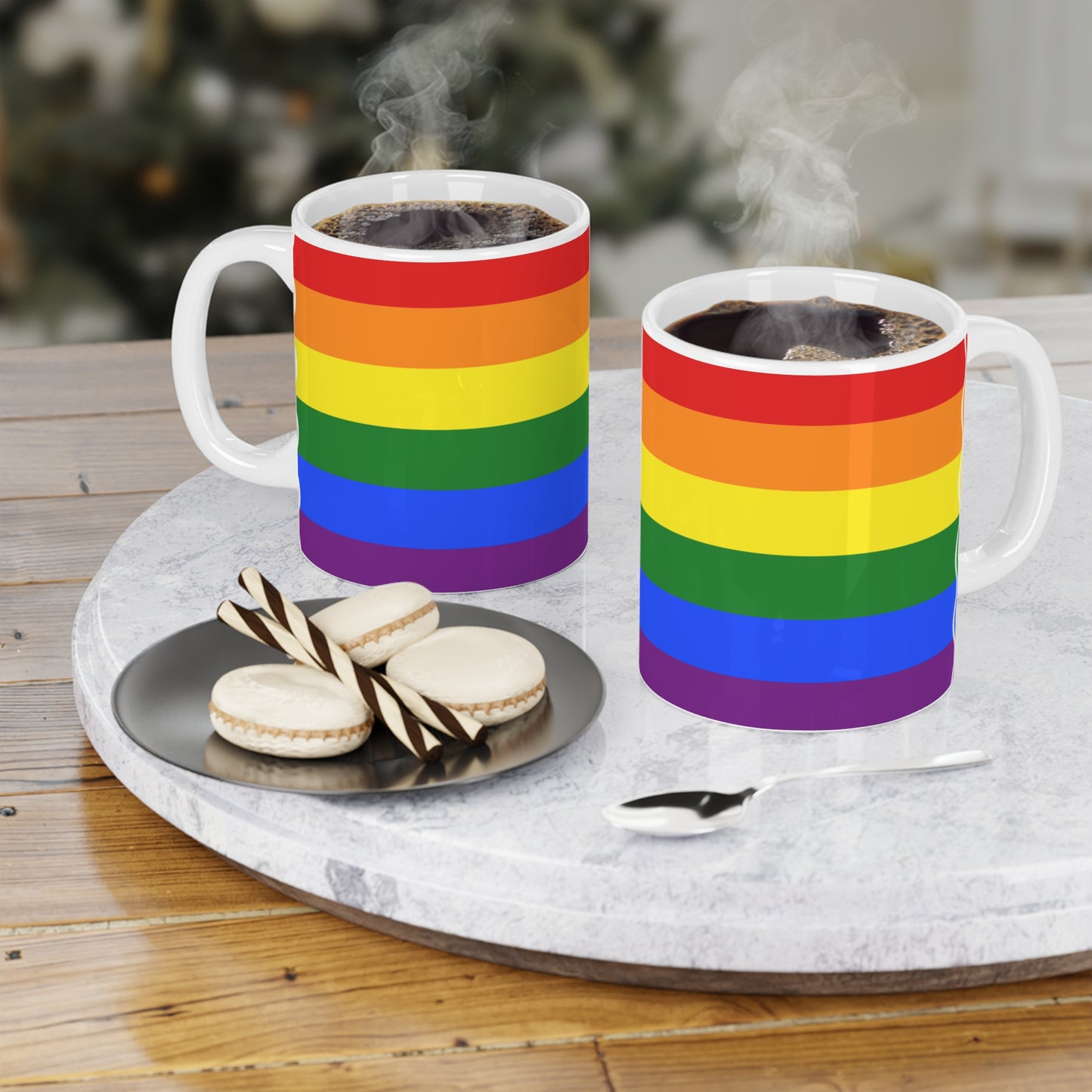 Rainbow Flag Colors | Ceramic Mug (Small/Large)