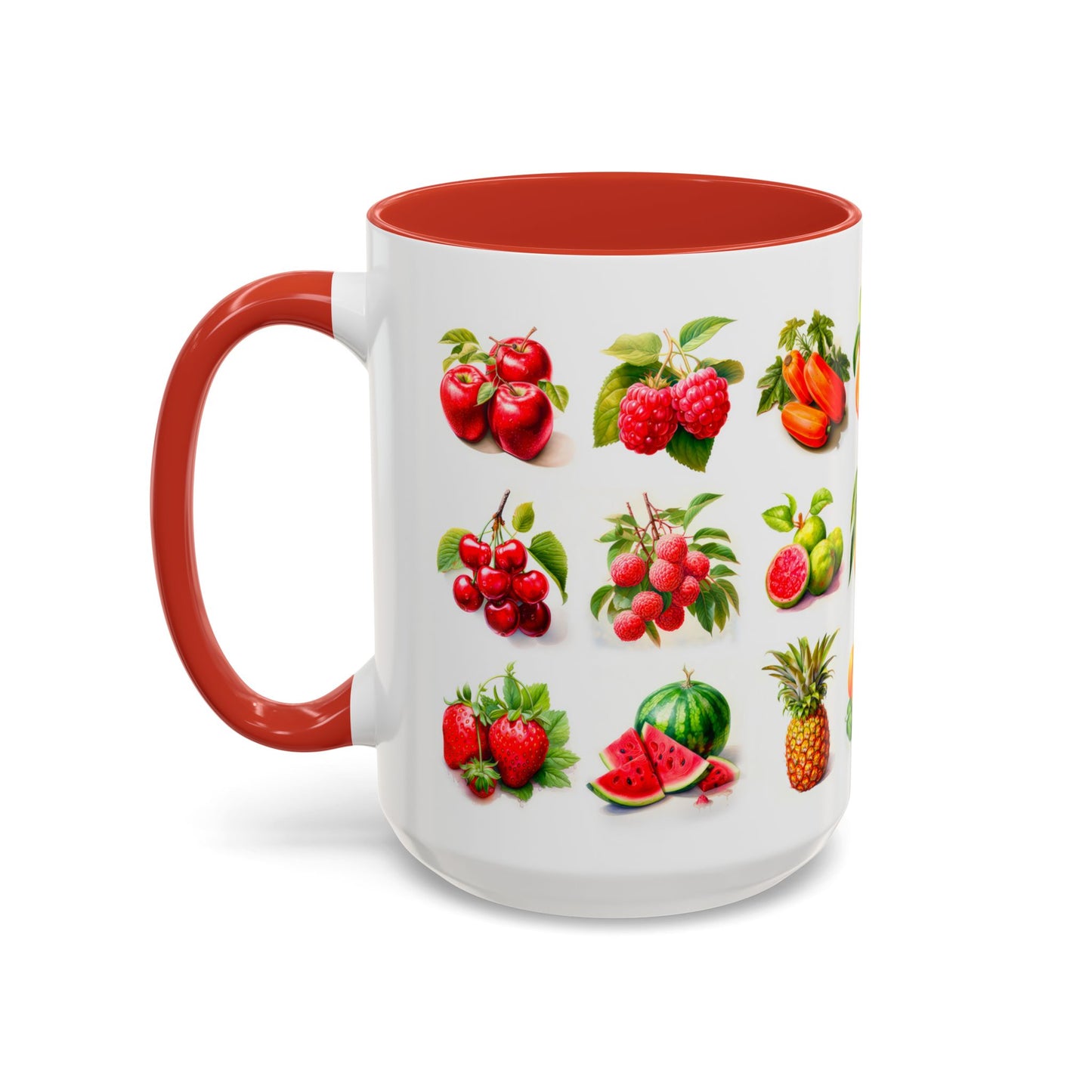 Fruits of the Earth | Accent Mug (Medium) (Red/Yellow)