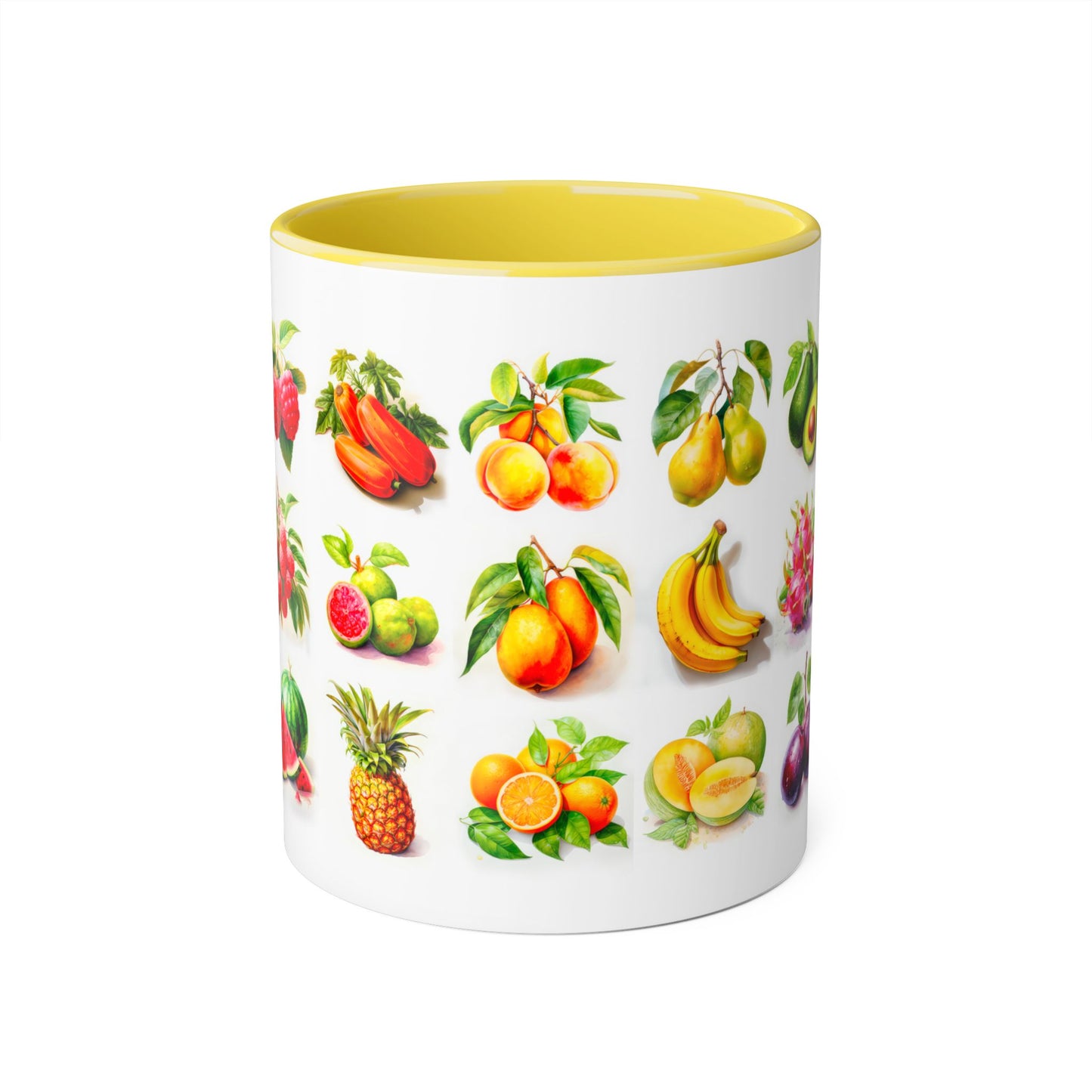 Fruits of the Earth | Accent Mug (Small) (Light Green/Red/Yellow).