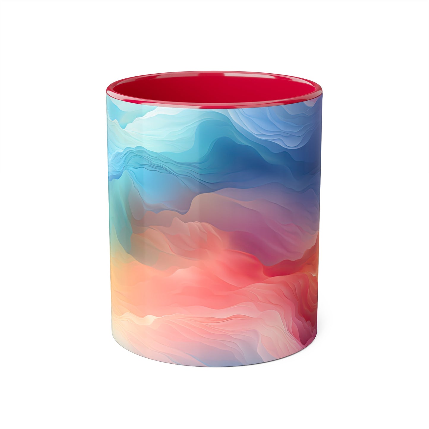 Crystal Clouds, Personalize It! Your Name, Accent Mug (Small) (Pink/Red)