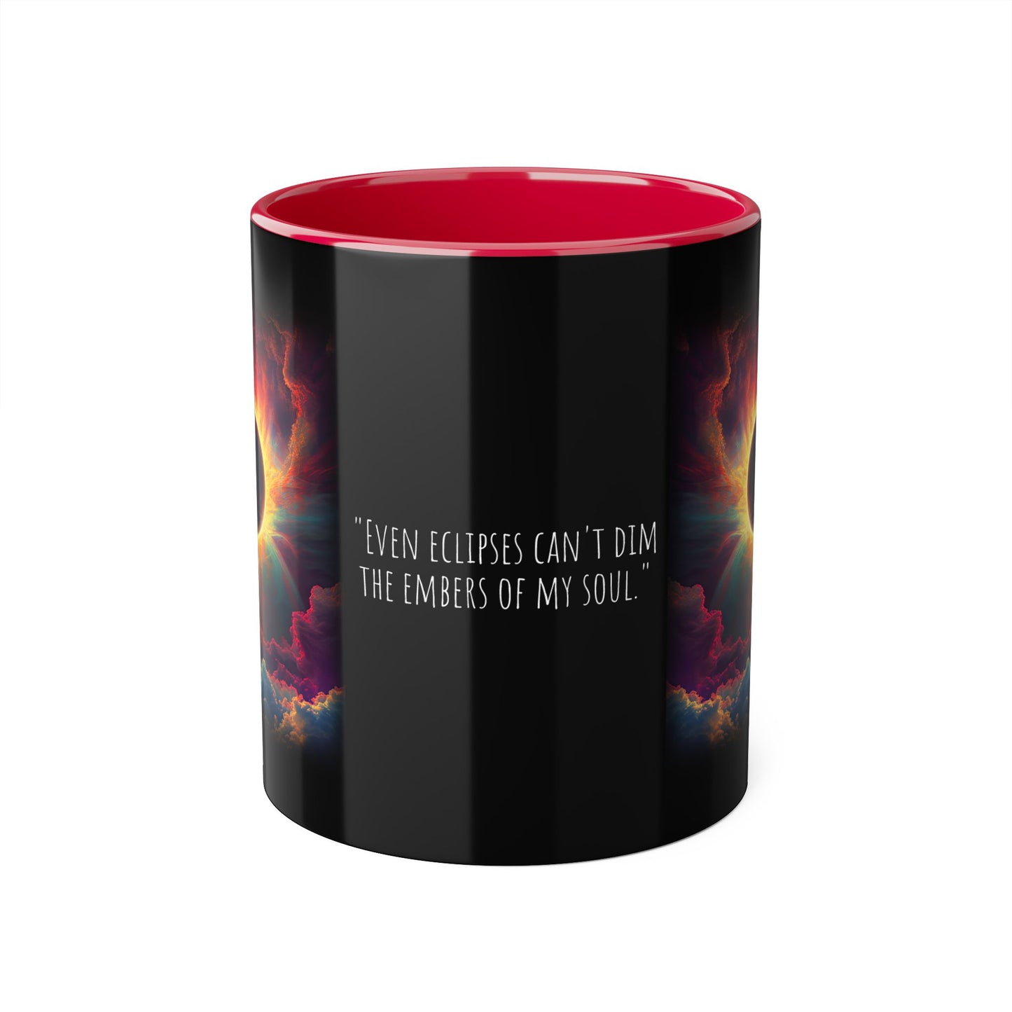 In Tenebris Solis, Accent Mug (Small) (Black/Navy Blue/Red)