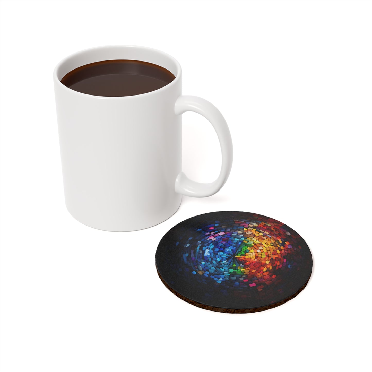 Rainbow Eye Mosaic | Coasters (Round)