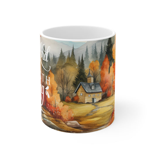 Autumn Passage - The Lord Is My Strength | Ceramic Mug (Small)