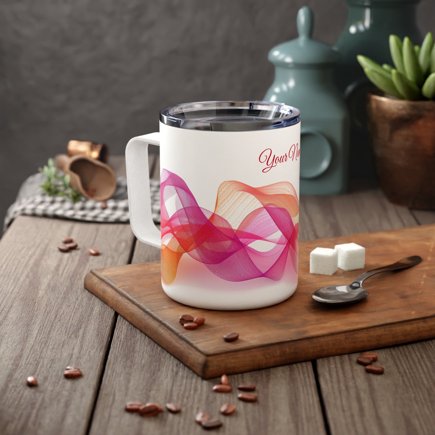 Ribbonette · Personalize It! Your Name | Insulated Coffee Mug