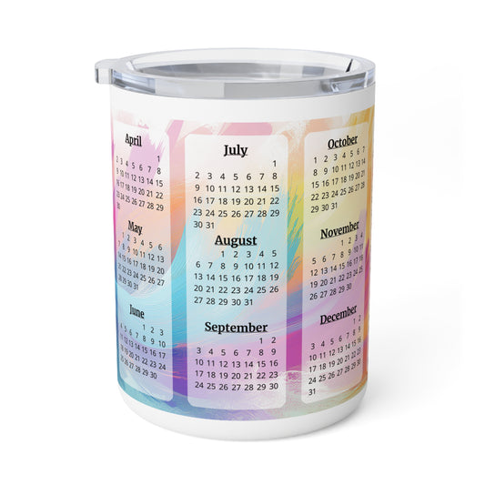 Palette of Pinks and Pastels, 15 Year Calendar 2023 to 2037, Insulated Coffee Mug