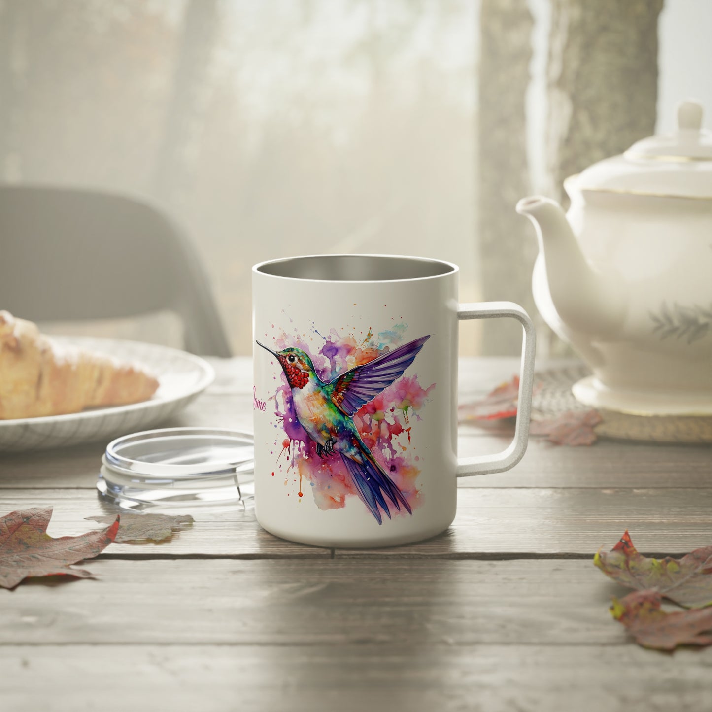 Hummingbird · Personalize It! Your Name | Insulated Coffee Mug