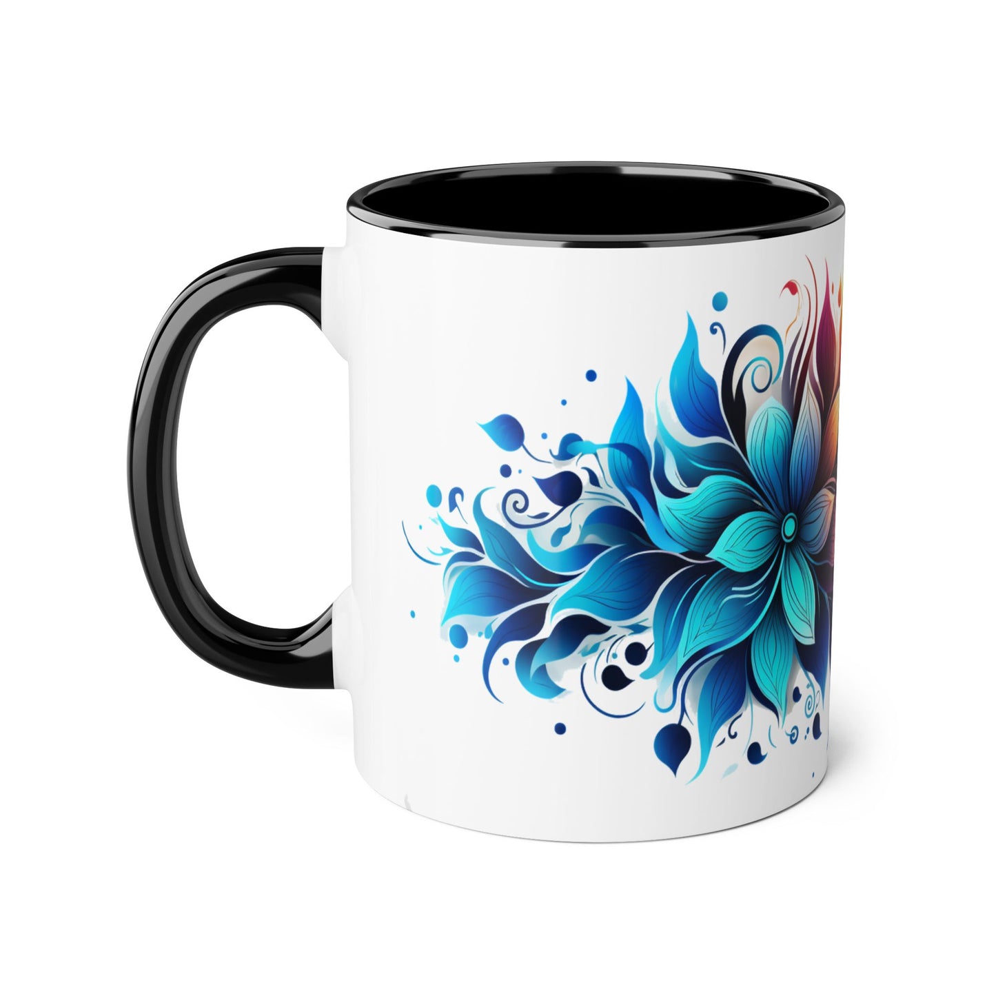 Vibrant Bloom Spectrum | Accent Mug (Small) (Black/Blue/Light Green/Pink/Red/Yellow)