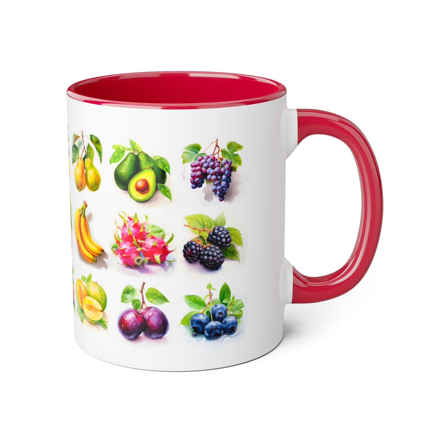 Fruits of the Earth | Accent Mug (Small) (Light Green/Red/Yellow).