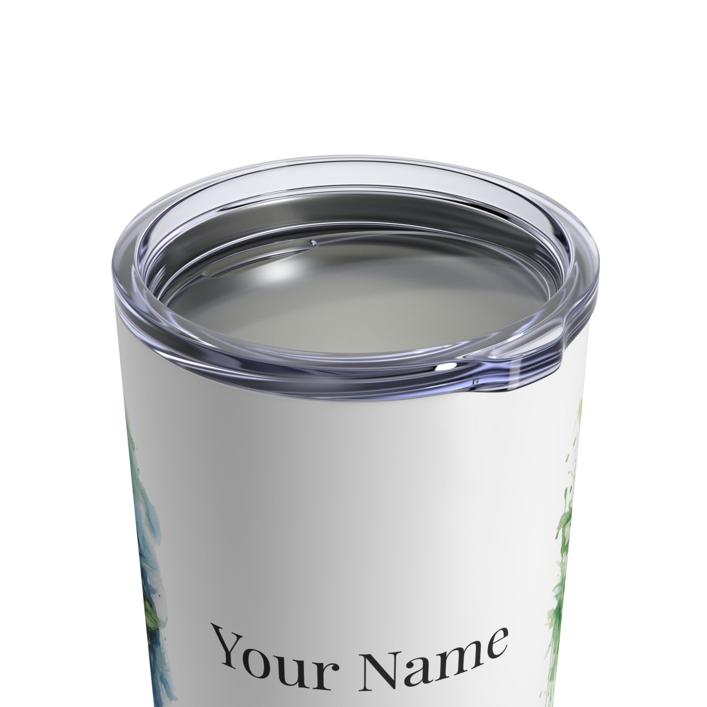 Watercolor Panda Spirit: Personalize It! Your Name and Font | Small Tumbler 🇺🇸🇨🇦