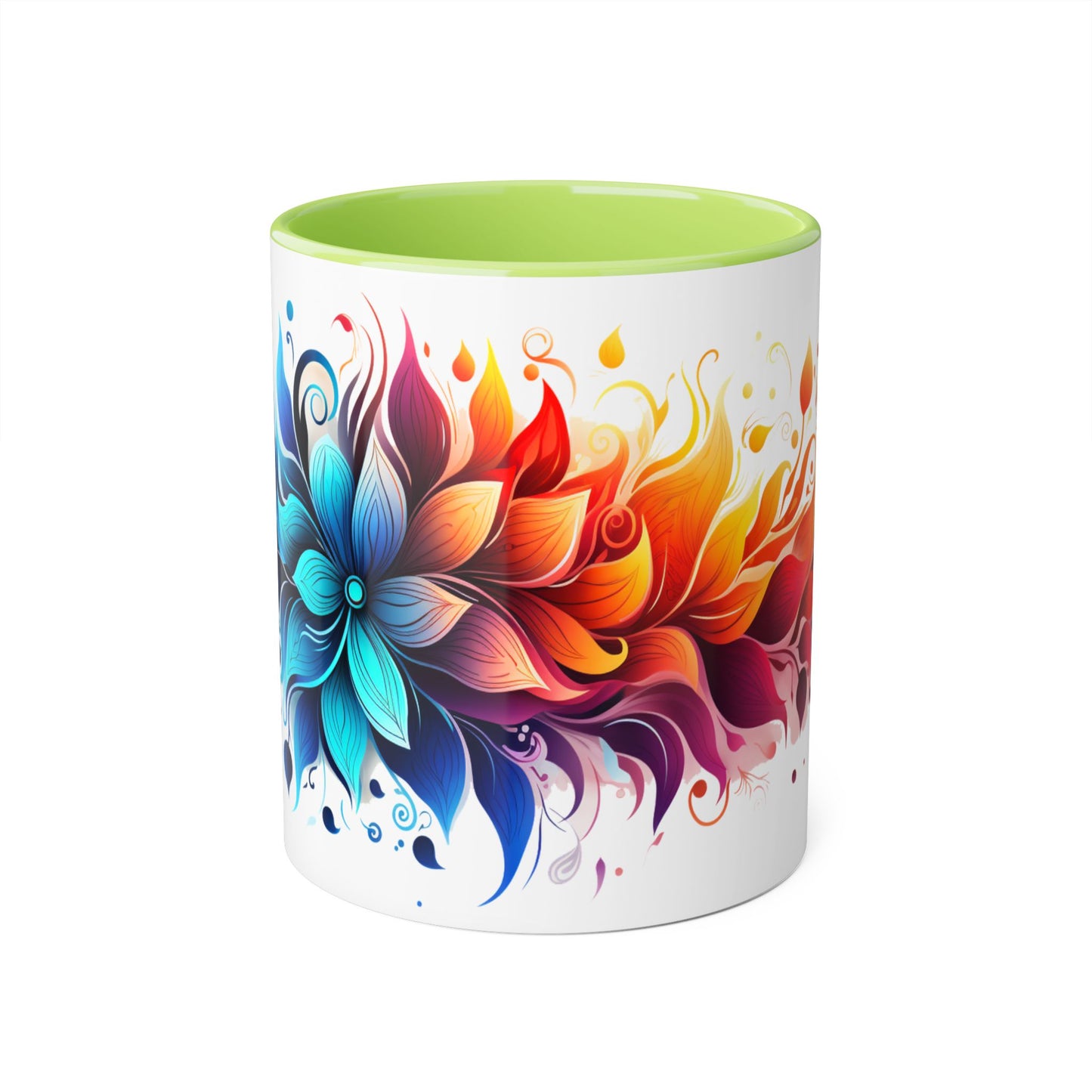 Vibrant Bloom Spectrum | Accent Mug (Small) (Black/Blue/Light Green/Pink/Red/Yellow)