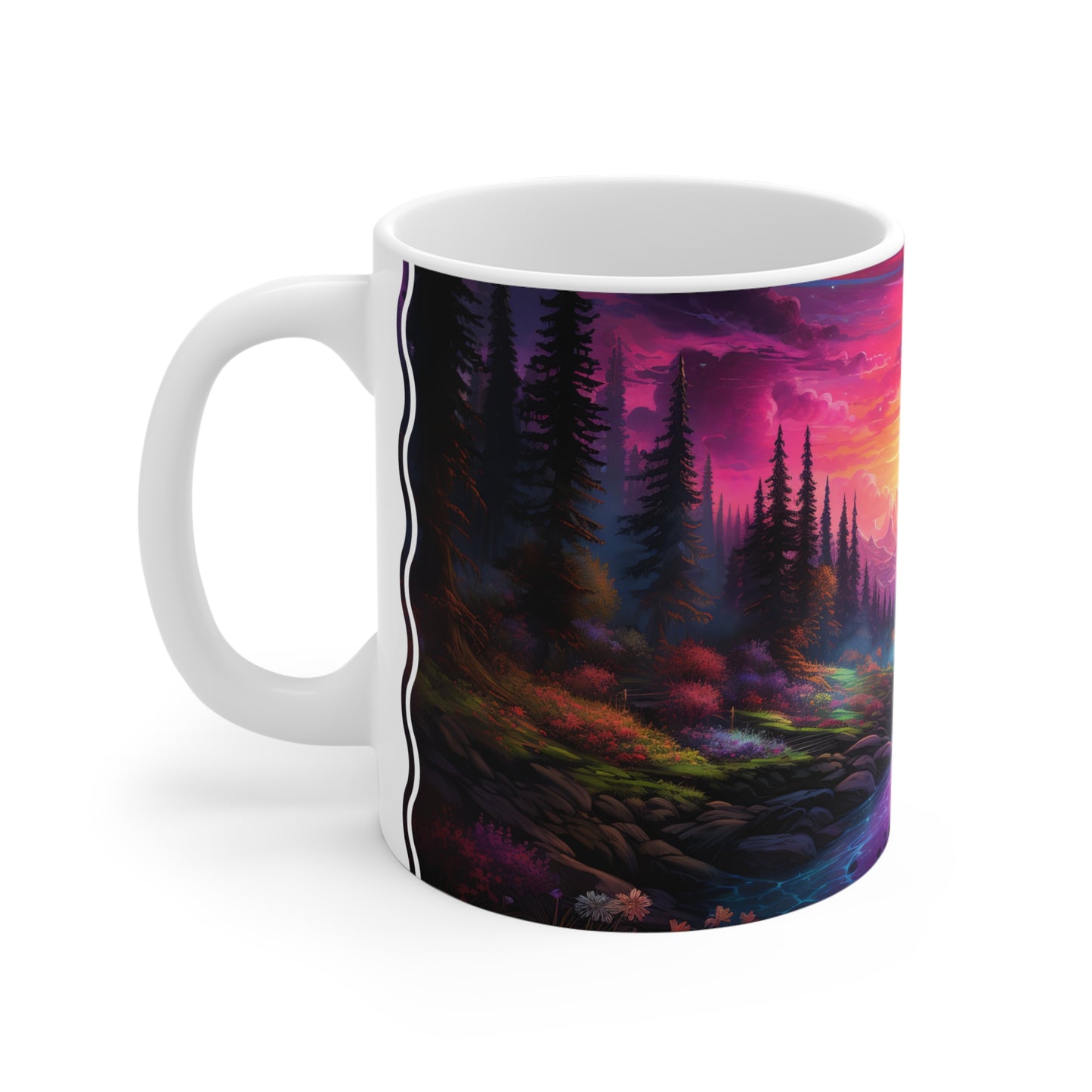 Ethereal Twilight Valley: Personalize It! Your Name, Your Font | Ceramic Mug (Small/Medium/Large)