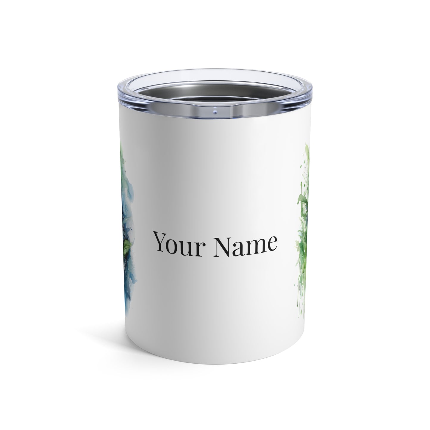 Watercolor Panda Spirit: Personalize It! Your Name and Font | Small Tumbler 🇺🇸🇨🇦