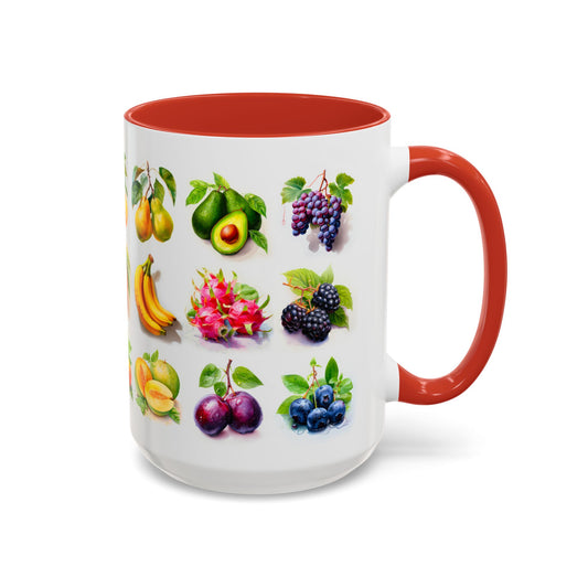 Fruits of the Earth | Accent Mug (Medium) (Red/Yellow)