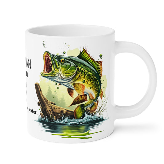 Fisherman: A Master of Patience and a Conqueror of the Water | Ceramic Mug (Large).