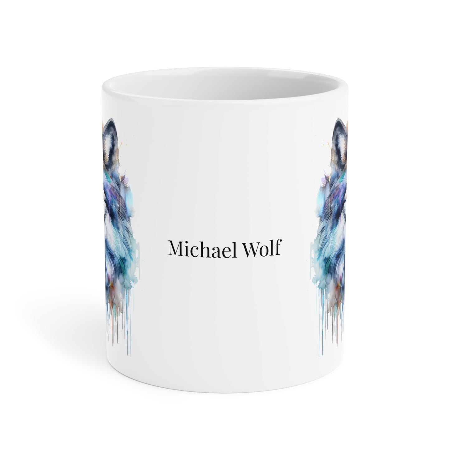 Wolf: Personalize It! - Your Name, Your Font | Ceramic Mug (Small/Medium/Large)