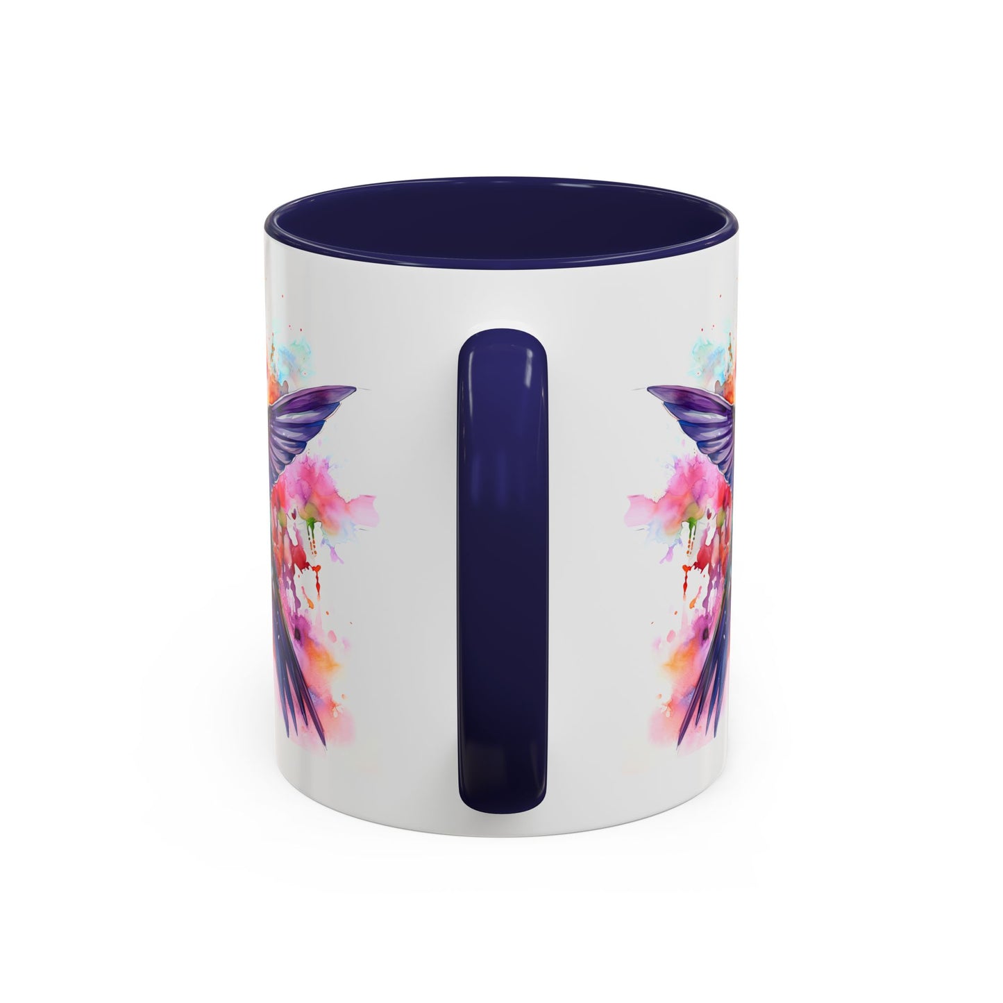 Hummingbird · Personalize It! With Your Name | Accent Mug (Small/Medium) (Black, Light Blue, Navy, Orange, Pink, Purple, Red, Yellow)