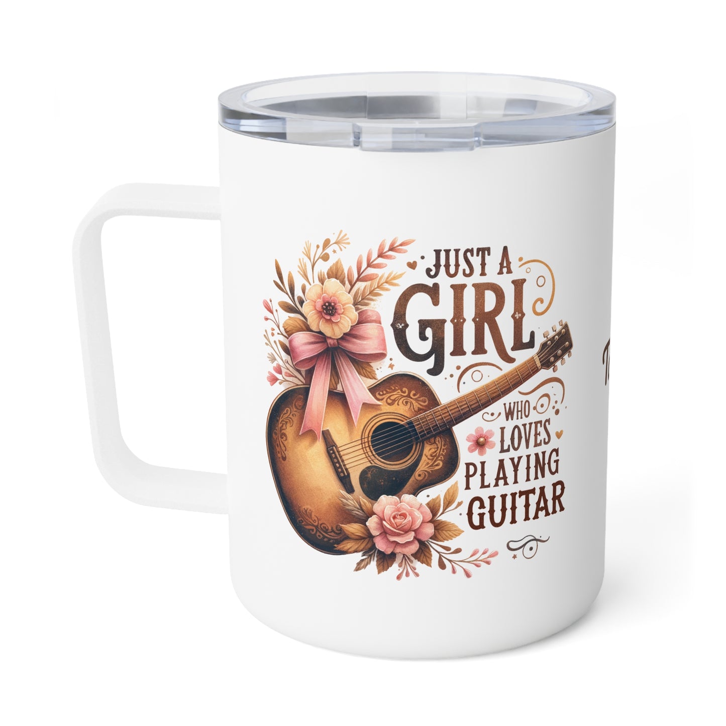 Just A Girl Who Loves Playing Guitar · Personalize It! With Your Name | Insulated Coffee Mug