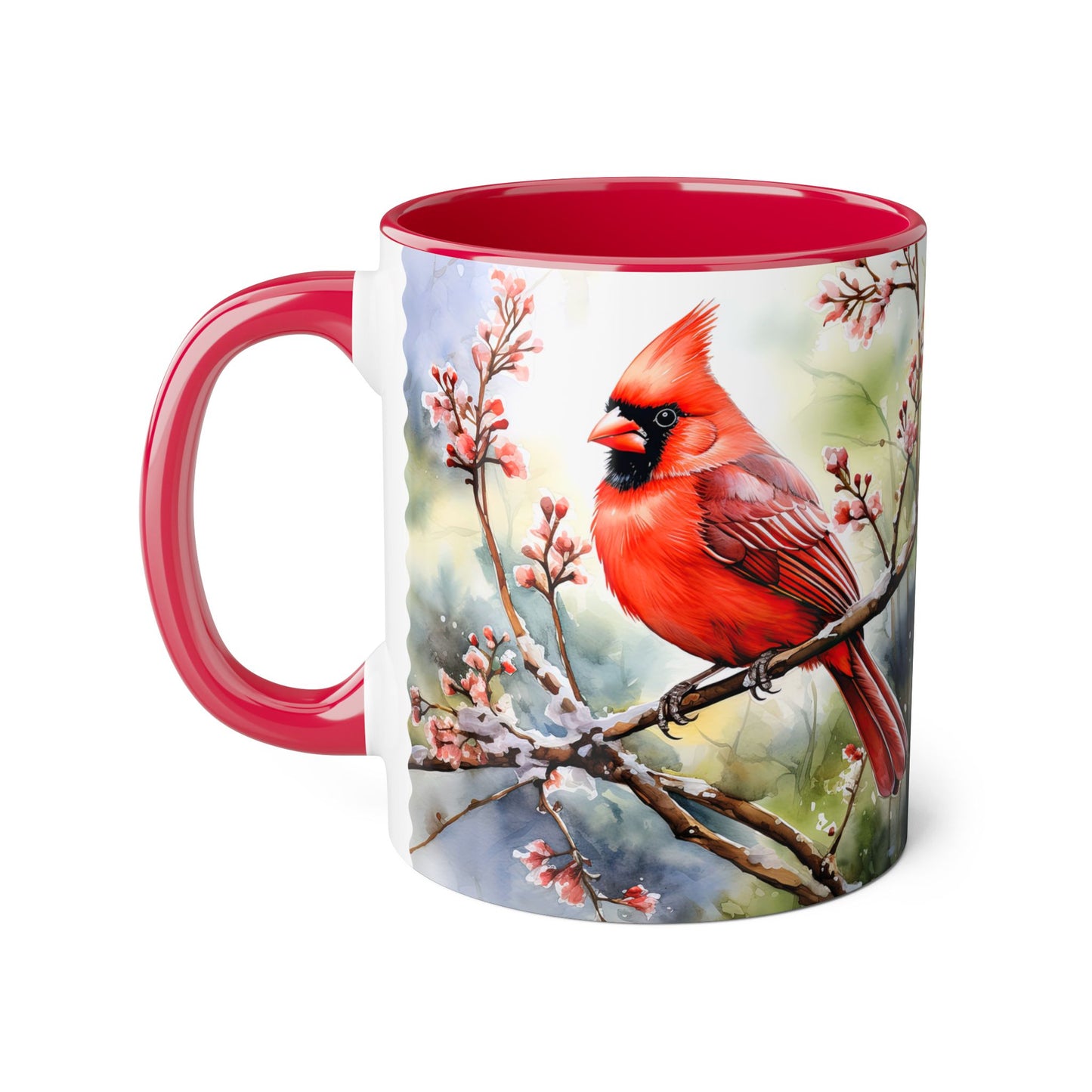 The Cardinal Bird, Accent Mug (Small) (Red)